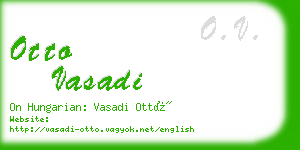 otto vasadi business card